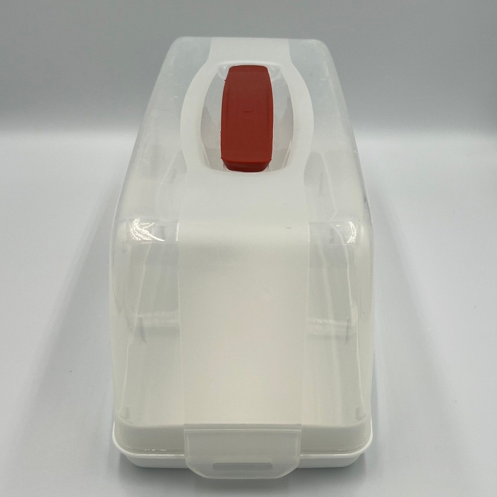 Curver Cake Box Loaf Carrier Unisex One Size White NWT Locking Lid Handle - Picture 3 of 8